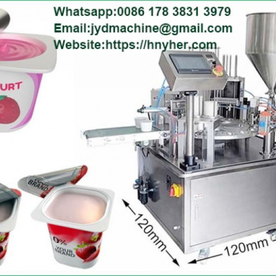 Commercial Yogurt Cup Filling And Sealing Machine